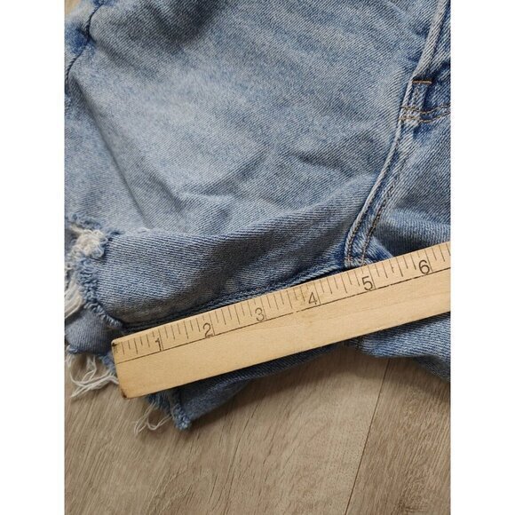 American Eagle Jean Shorts Distressed Lot Blue Denim Size 2 - Picture 9 of 10